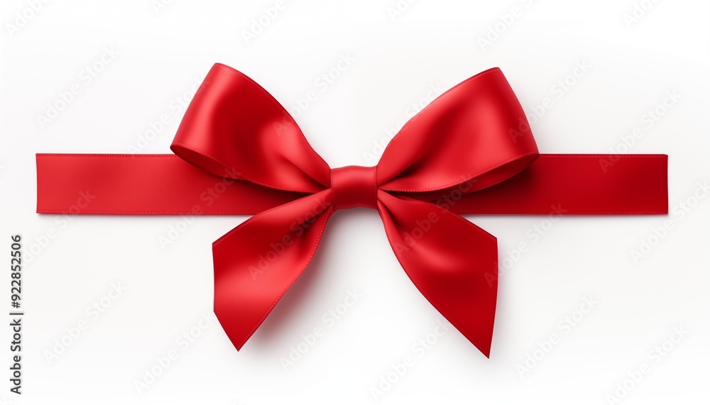 red bow ribbon on white background red bow ribbon on white background