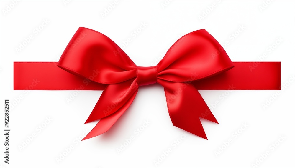 red bow ribbon on white background red bow ribbon on white background