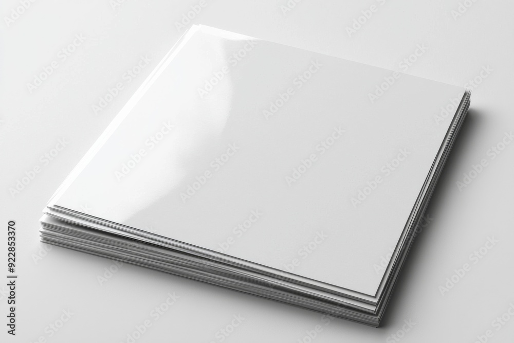 Blank A4 Paper Mockup on Isolated Background created with Generative AI Blank A4 Paper Mockup on Isolated Background created with Generative AI