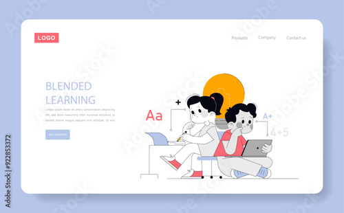 education. Flat Vector Illustration