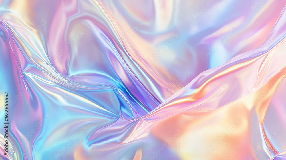Abstract holographic background with pastel colors and foil effect Abstract holographic background with pastel colors and foil effect
