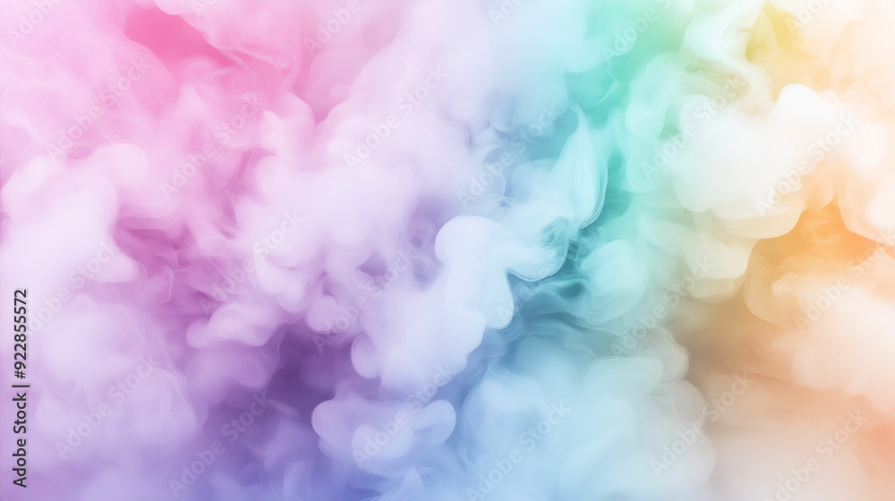 Abstract pastel rainbow color background with smoke effect Abstract pastel rainbow color background with smoke effect