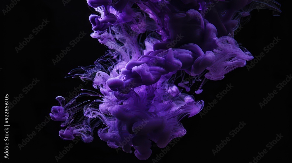 Close up of pink smoke on black background Close up of pink smoke on black background