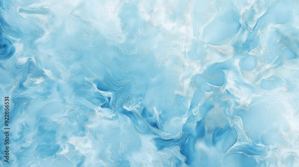 Obraz premium Frozen lake marbled paper background