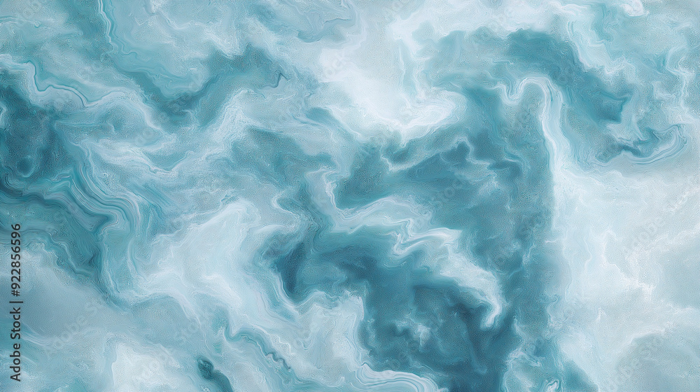 Obraz premium Frozen lake marbled paper background
