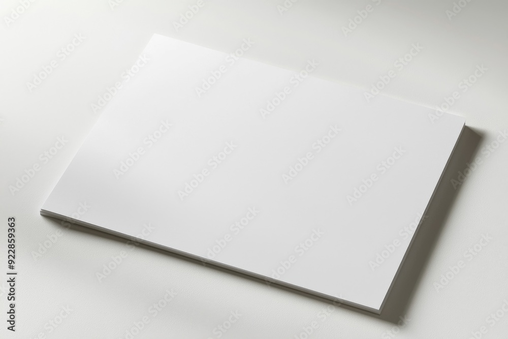 Blank A4 Paper Mockup on Isolated Background created with Generative AI Blank A4 Paper Mockup on Isolated Background created with Generative AI