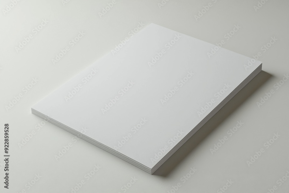 Blank A4 Paper Mockup on Isolated Background created with Generative AI Blank A4 Paper Mockup on Isolated Background created with Generative AI