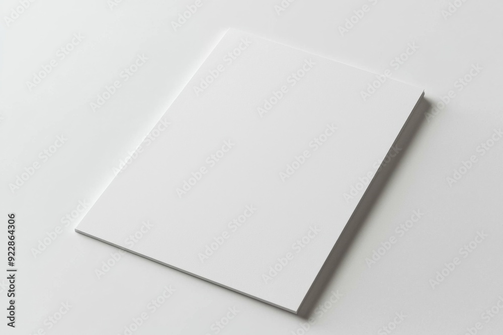 Blank A4 Paper Mockup on Isolated Background created with Generative AI Blank A4 Paper Mockup on Isolated Background created with Generative AI