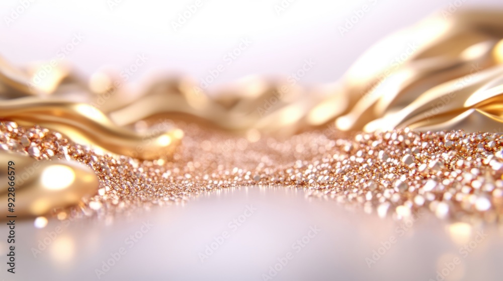 A captivating background of golden glitter and sparkles sparkles for festive or elegant settings A captivating background of golden glitter and sparkles sparkles for festive or elegant settings
