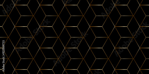 Seamless pattern with honeycomb hexagons wallpaper. vector grid cell creative structure tile surface backdrop background.