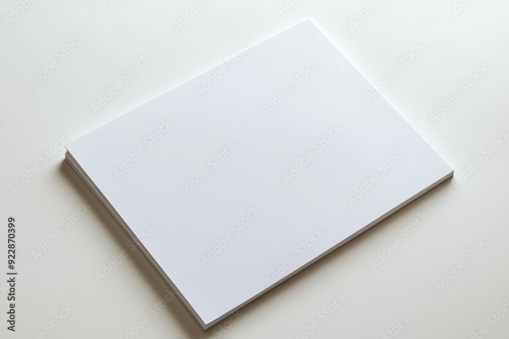 Blank A4 Paper Mockup on Isolated Background created with Generative AI Blank A4 Paper Mockup on Isolated Background created with Generative AI