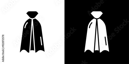 Invisibility Cloak icon Thin line illustration set