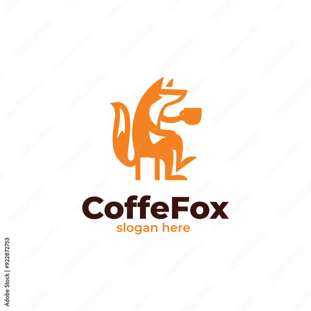 modern unique fox logo vector modern unique fox logo vector