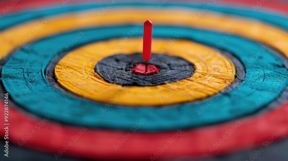 Successful marketing campaigns and strategies visualized through a bullseye target against a deep vibrant rainbow colored background showcasing the precision accuracy Successful marketing campaigns and strategies visualized through a bullseye target against a deep vibrant rainbow colored background showcasing the precision accuracy