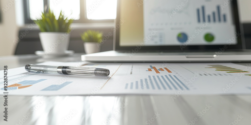 Abstract Business Reports and Scattered Data on Aesthetic Table
Abstract Business Reports and Scattered Data on Aesthetic Table