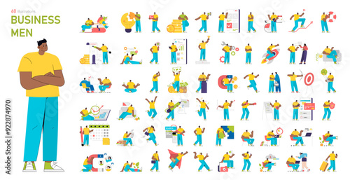 businessman. Flat Vector Illustration