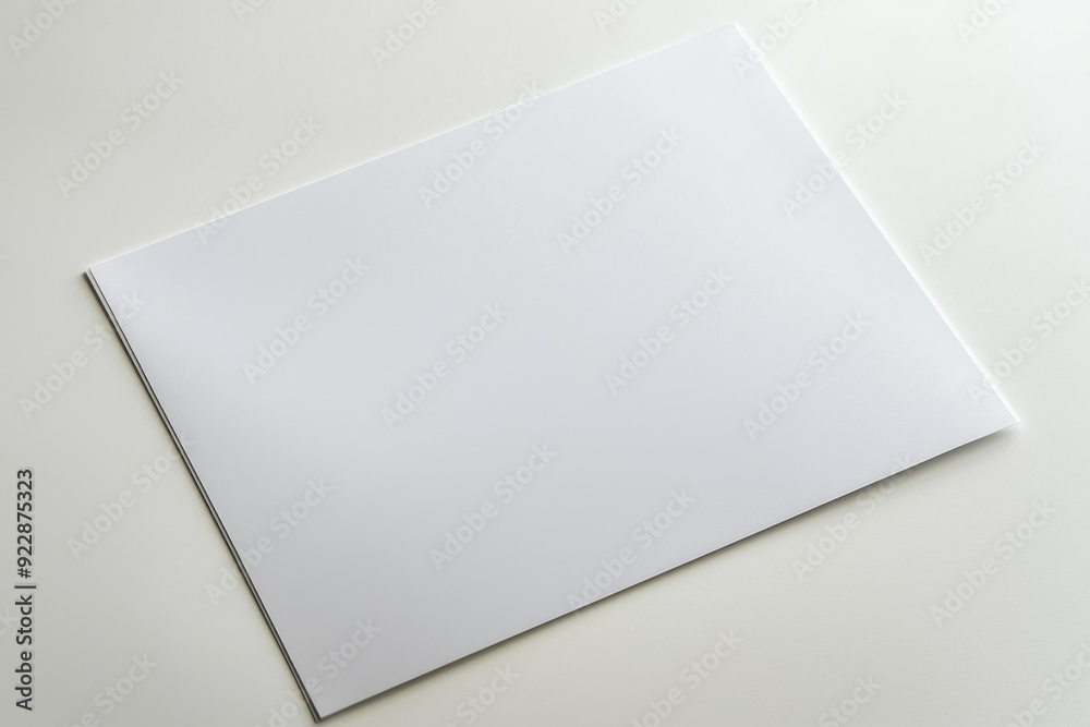 Blank A4 Paper Mockup on Isolated Background created with Generative AI Blank A4 Paper Mockup on Isolated Background created with Generative AI