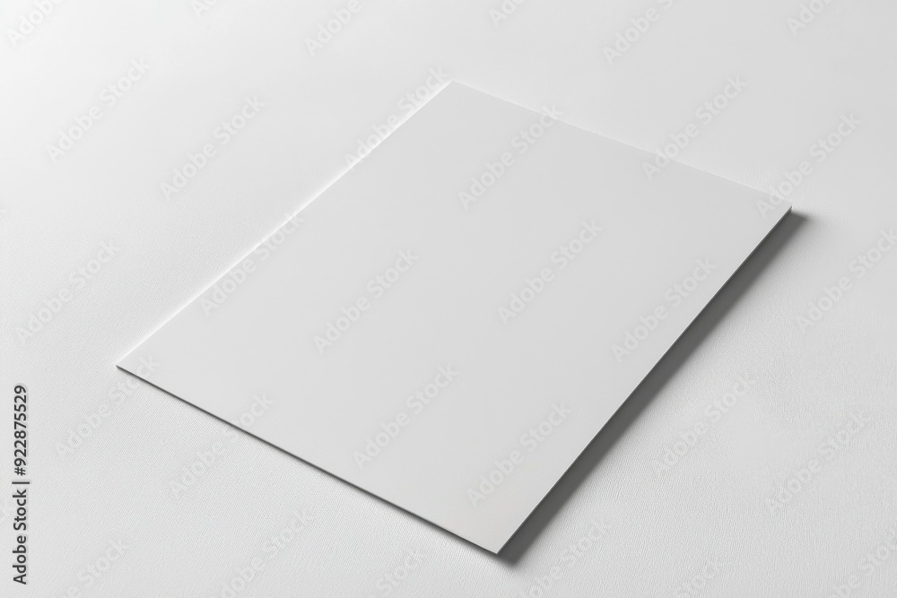 Blank A4 Paper Mockup on Isolated Background created with Generative AI Blank A4 Paper Mockup on Isolated Background created with Generative AI
