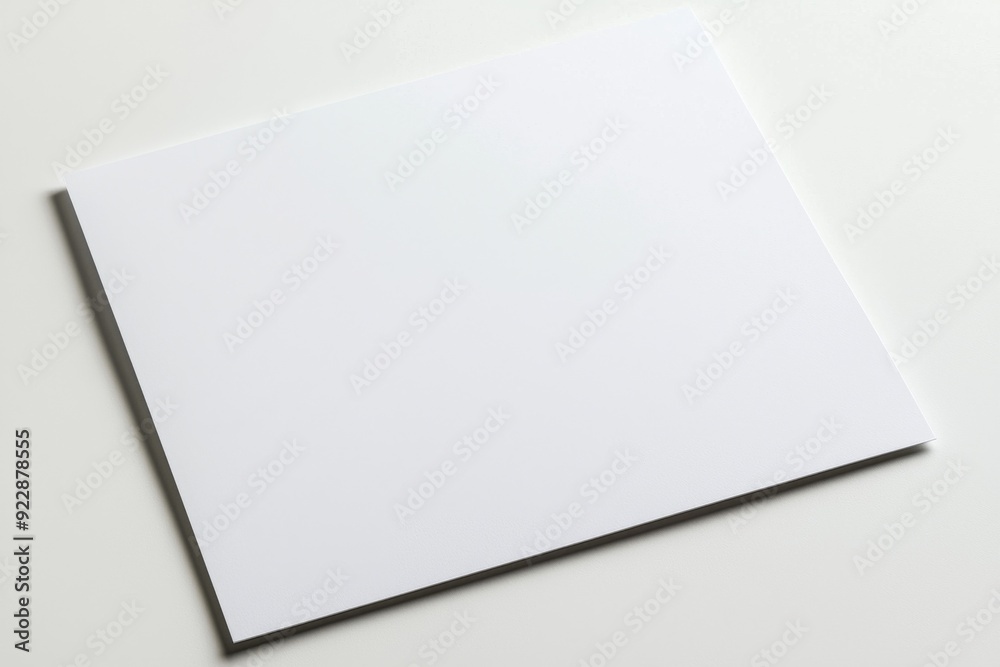 Blank A4 Paper Mockup on Isolated Background created with Generative AI