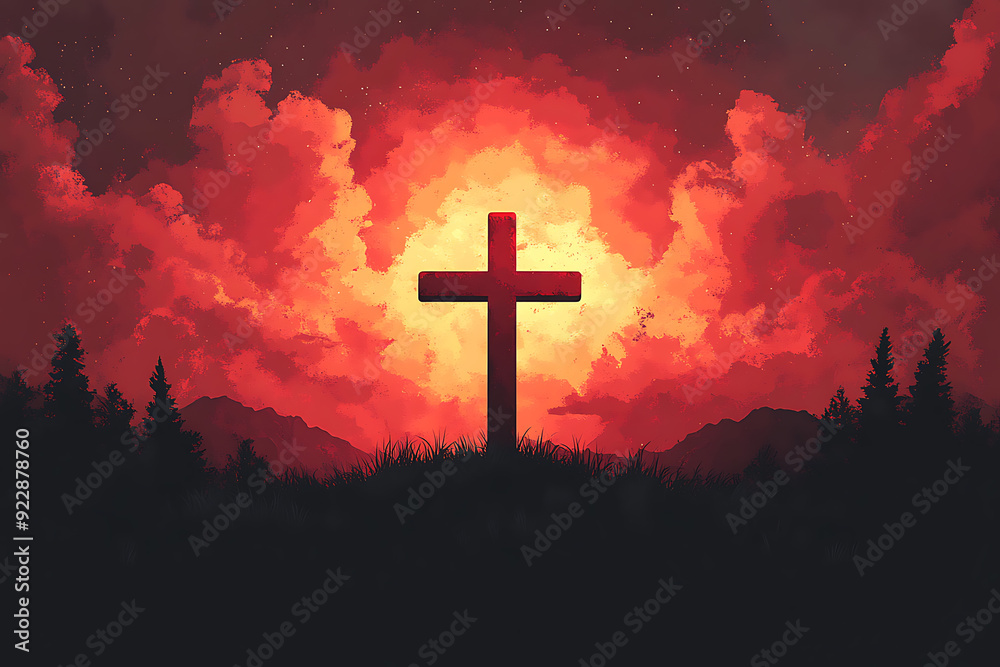 Minimalistic illustration of a black cross centered on a plain white background, emphasizing simplicity and contrast.
Minimalistic illustration of a black cross centered on a plain white background, emphasizing simplicity and contrast.