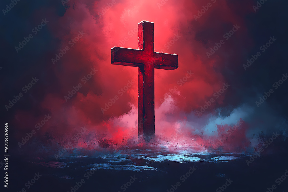 Minimalistic illustration of a cross centered on a plain , emphasizing simplicity and contrast.
Minimalistic illustration of a cross centered on a plain , emphasizing simplicity and contrast.