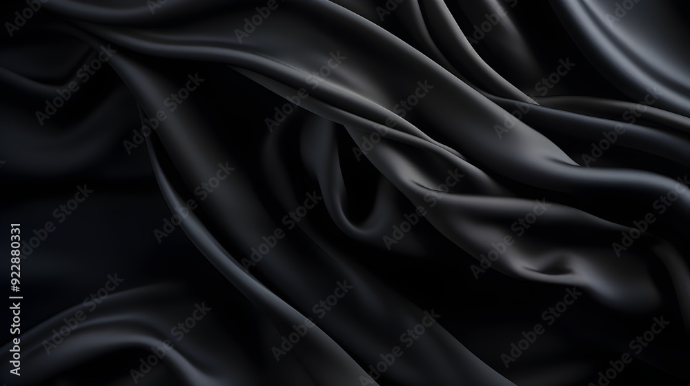 black silk material creating waves UHD Wallpaper black silk material creating waves UHD Wallpaper