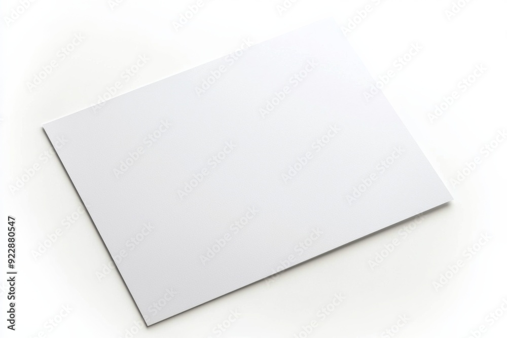 Blank A4 Paper Mockup on Isolated Background created with Generative AI Blank A4 Paper Mockup on Isolated Background created with Generative AI