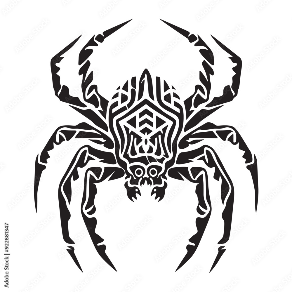 black and white crab spider black and white crab spider