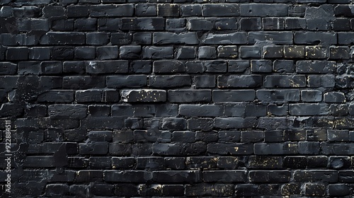 Black Brick Wall Texture