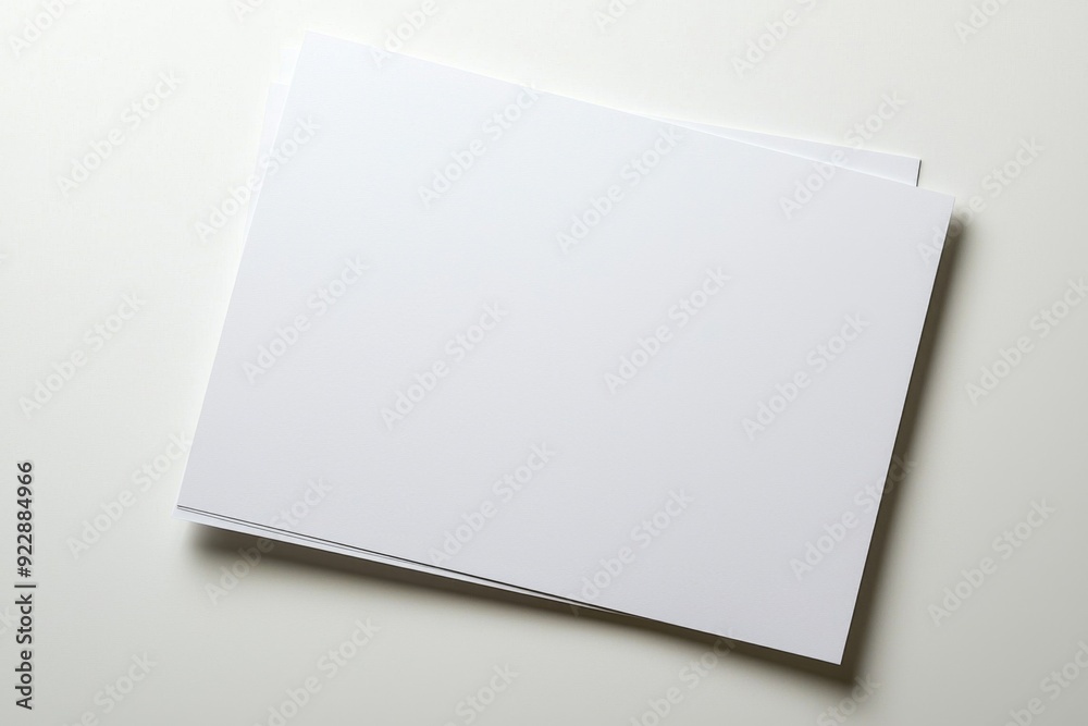 Blank A4 Paper Mockup on Isolated Background created with Generative AI Blank A4 Paper Mockup on Isolated Background created with Generative AI