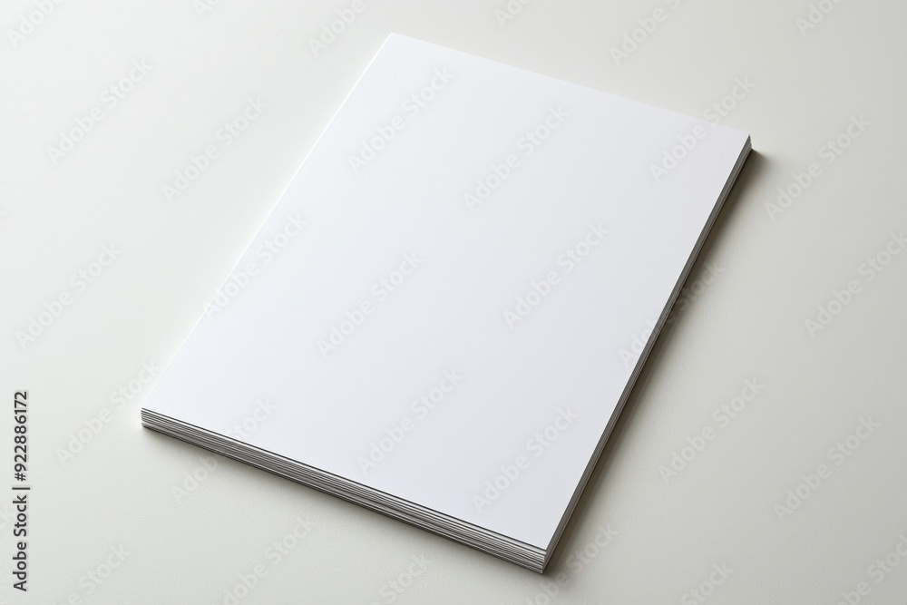 Blank A4 Paper Mockup on Isolated Background created with Generative AI