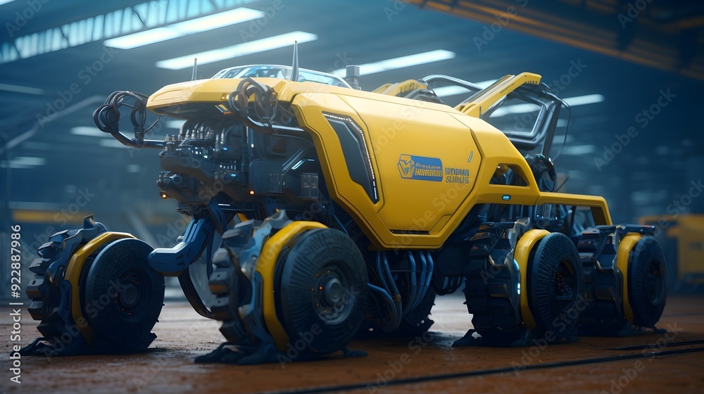 Fototapeta premium agricultural machinery highly detailed UHD Wallpaper