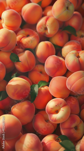 close-up a pile of peach texture