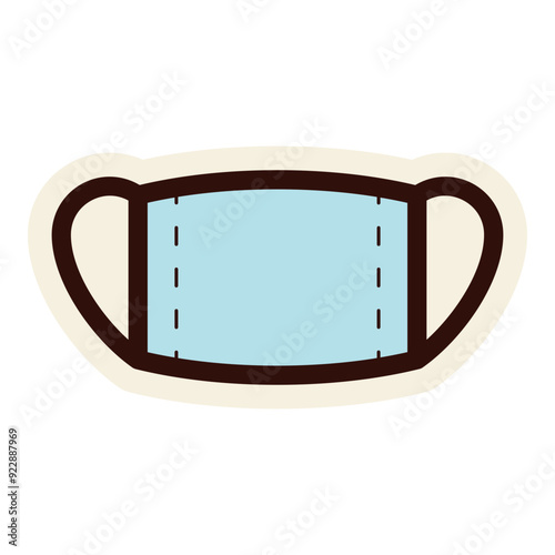 facemask protection icon sticker
