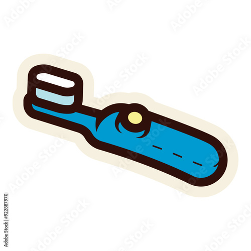 electric toothbrush icon sticker