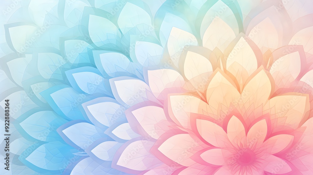 Obraz premium a soft pastel color mandala background UHD Wallpaper