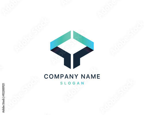 Design an illustration of a company logo idea vector