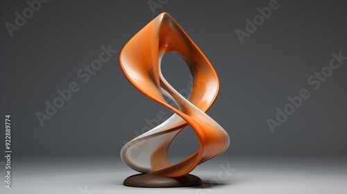 3d renders of Abstract futuristic sculptures UHD Wallpaper