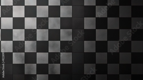 Wallpaper Mural Checkered Flag Finish Line: A dramatic and captivating checkerboard pattern with a light source illuminating the center, evoking the thrill and excitement of a race finish.   Torontodigital.ca