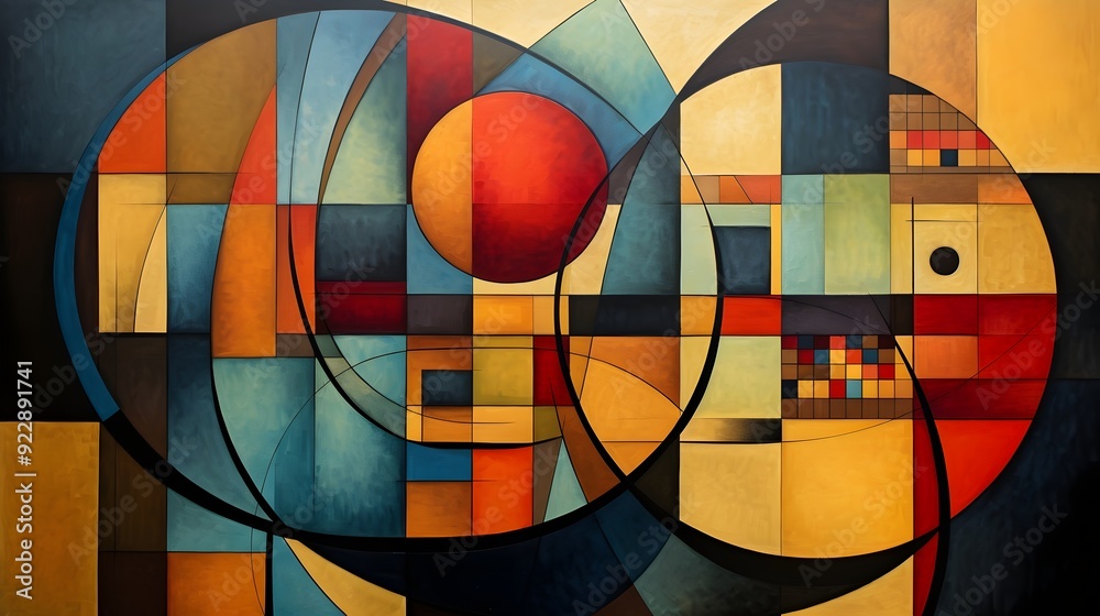 An abstract work of art composed of geometric patterns UHD Wallpaper An abstract work of art composed of geometric patterns UHD Wallpaper
