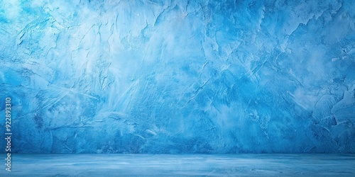 Blue ice background studio wall made of cement, perfect for product presentations, blue, ice, background, studio
