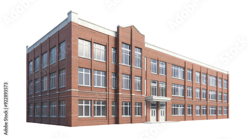 Obraz na płótnie School building transparent background w salonie