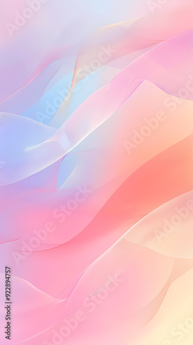 Abstract background with soft pastel colors and wavy shapes