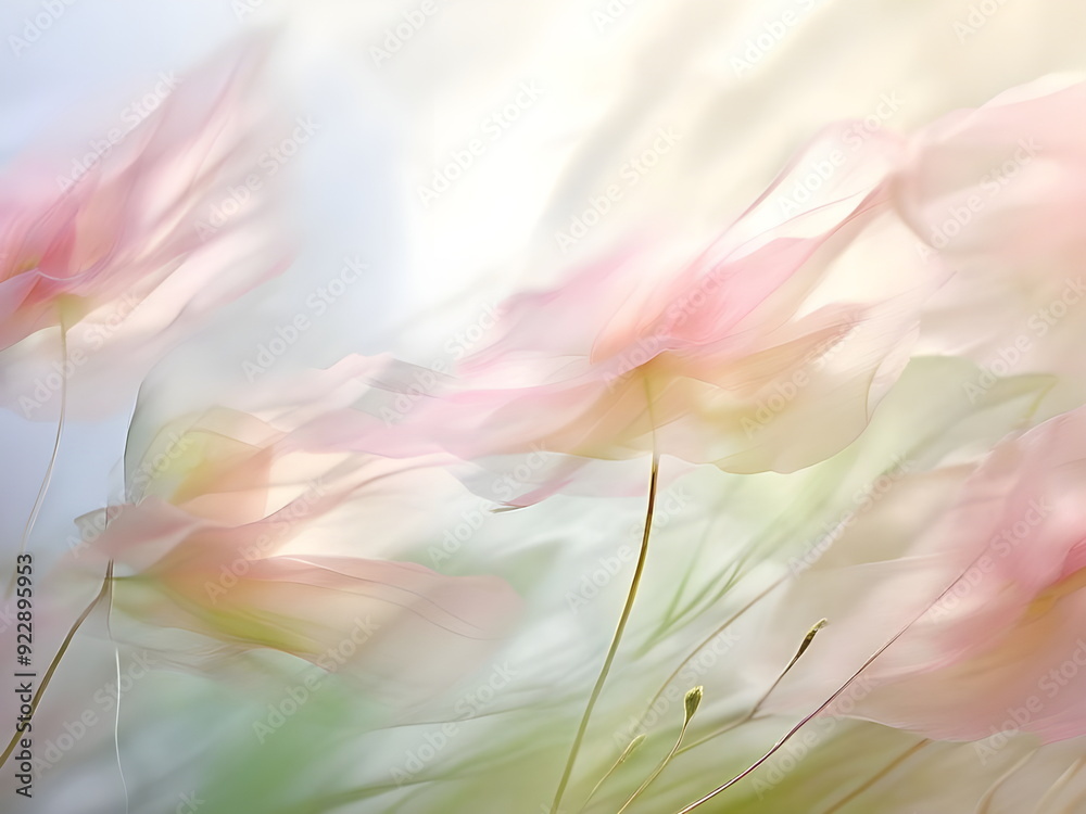 abstract backdrop with breeze through flowers abstract backdrop with breeze through flowers
