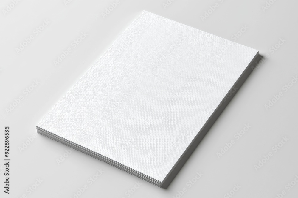 Blank A4 Paper Mockup on Isolated Background created with Generative AI Blank A4 Paper Mockup on Isolated Background created with Generative AI