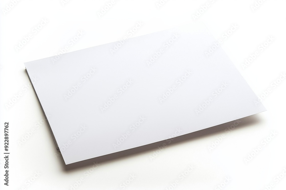 Blank A4 Paper Mockup on Isolated Background created with Generative AI Blank A4 Paper Mockup on Isolated Background created with Generative AI