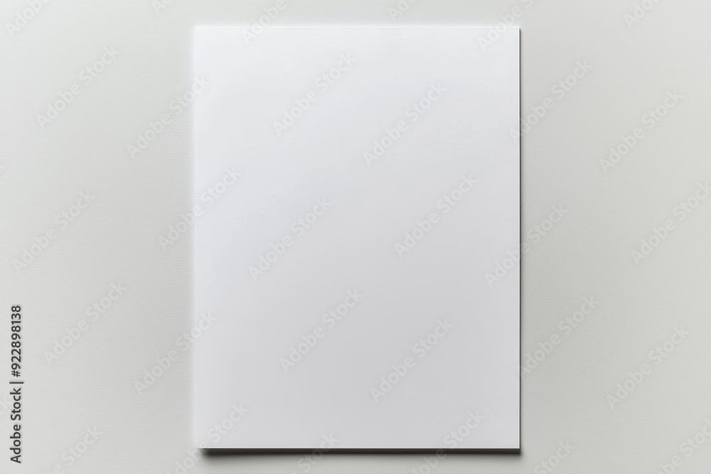Blank A4 Paper Mockup on Isolated Background created with Generative AI Blank A4 Paper Mockup on Isolated Background created with Generative AI