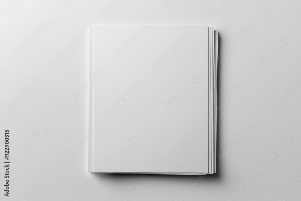 Blank A4 Paper Mockup on Isolated Background created with Generative AI Blank A4 Paper Mockup on Isolated Background created with Generative AI