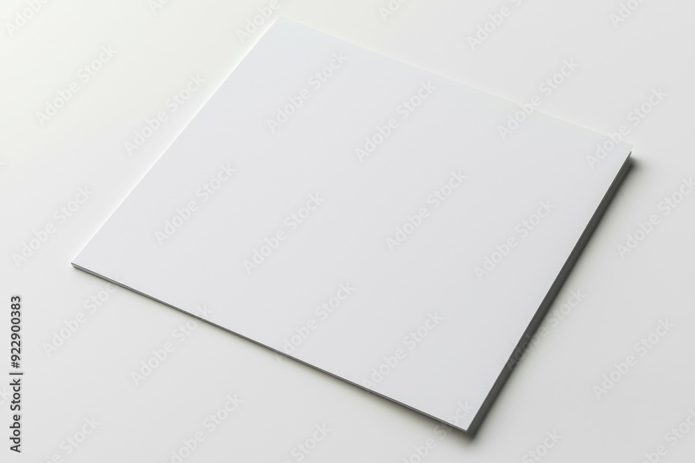 Blank A4 Paper Mockup on Isolated Background created with Generative AI Blank A4 Paper Mockup on Isolated Background created with Generative AI