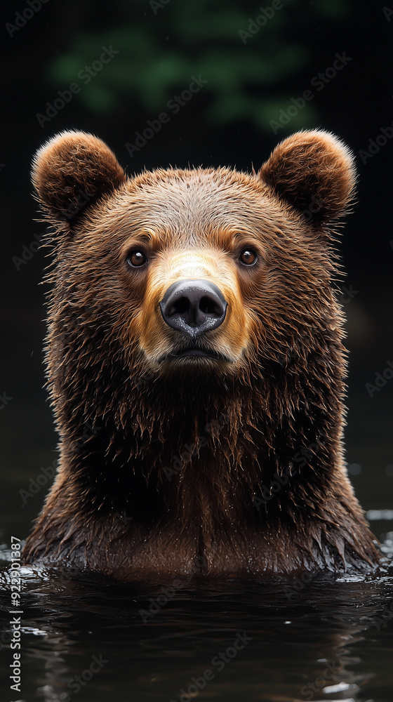 Fototapeta premium brown bear portrait